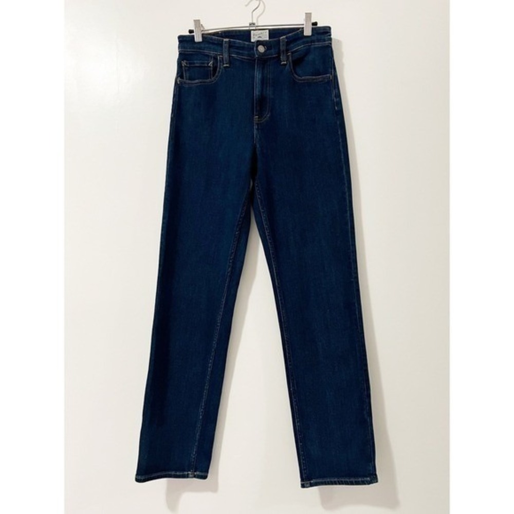 Faherty Mens Dark Wash Organic Cotton Stretch Straight Leg Jeans Blue Size 28